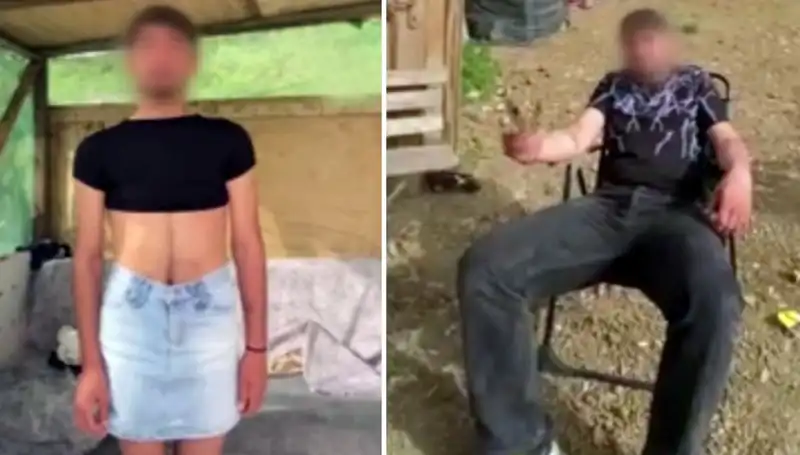 Hırsızları Yakalayıp Kadın Kıyafeti Giydiren Gençlerin Şok Edici Videosu