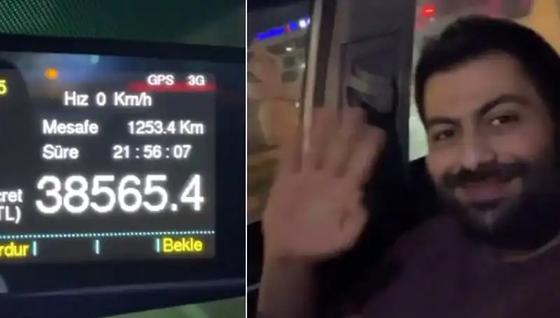 Taksimetre 22 Saat Açık Kaldı: Şehir Şehir Yolculuk Tam Bir Rekor!