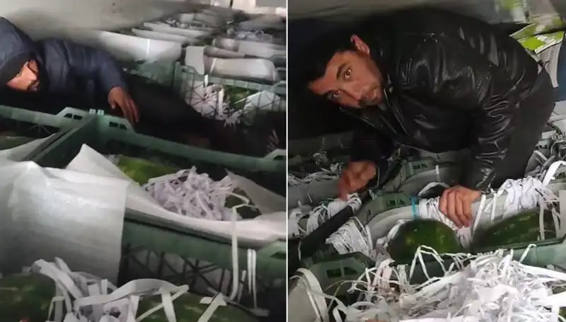 Dondurucu Soğuklarda Karpuzların Arasından Göçmenler Çıktı, Sınırda Gerginlik Tırmanıyor!
