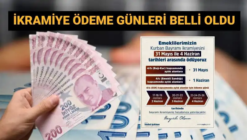 Bayramda Emeklilere Müjde: İkramiyeler Hesaplarda!