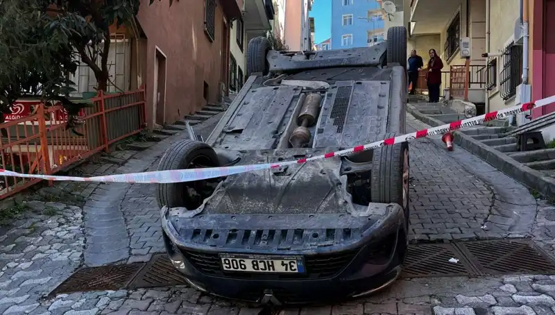 El Freni Çekilmeyen Araç Takla Attı: Korkutan Kaza Ayrıntıları
