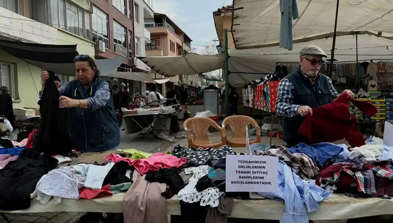 İyilik Tezgahı: İhtiyaç Sahipleri İçin Ücretsiz Yardım Noktası Kuruldu