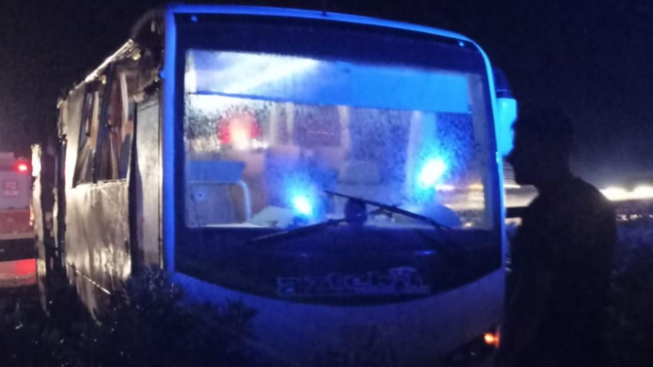 Gaziantep'te Tur Otobüsü Kazası: 20 Yolcu Yaralandı
