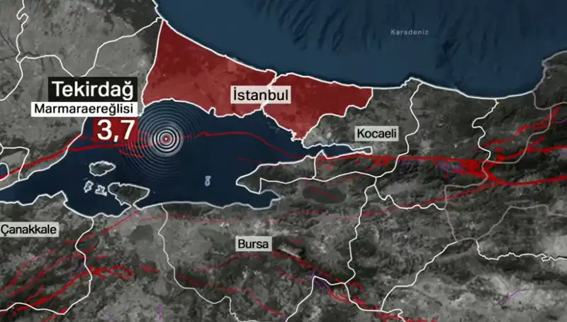 Marmara Denizi'nde Beklenmedik Deprem: 3,7 Büyüklüğünde Korkutan Gelişme!