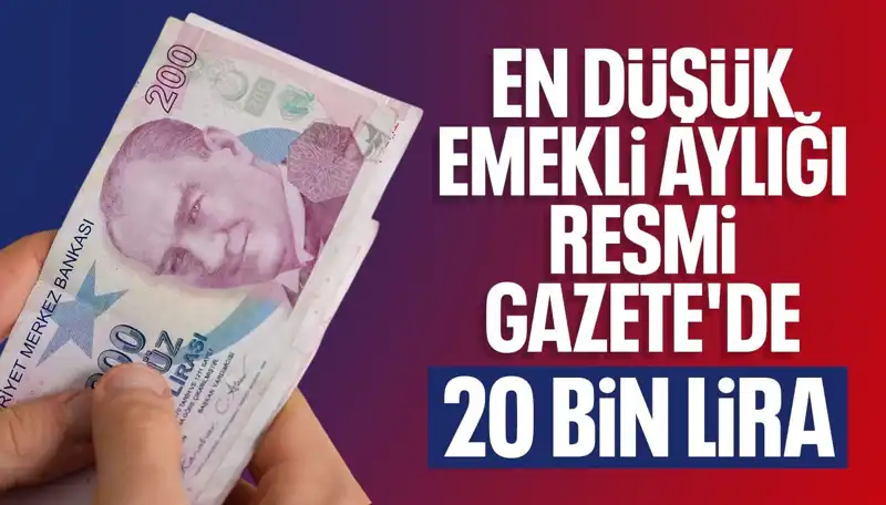 Emeklilikte Devrim: En Düşük Maaş 20 Bin Lira Oldu!