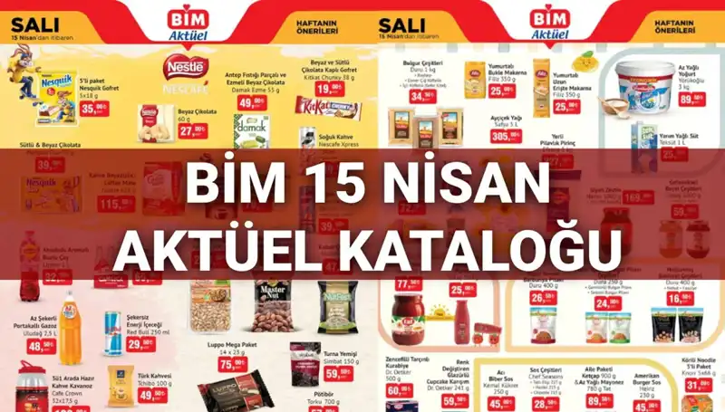 BİM Aktüel Kataloğu 15 Nisan Salı: Makyaj Ürünleri Alışverişe Hazır!