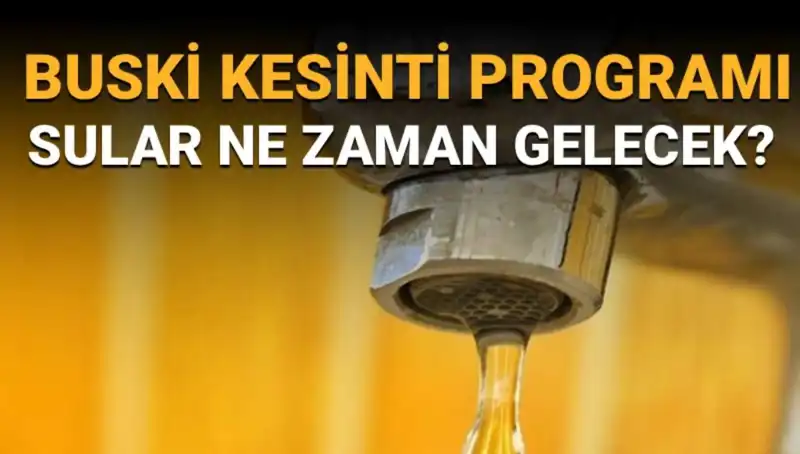 Bursa Nilüfer'de Sular Ne Zaman Gelecek? BUSKİ Su Kesintisi Programı Açıklandı