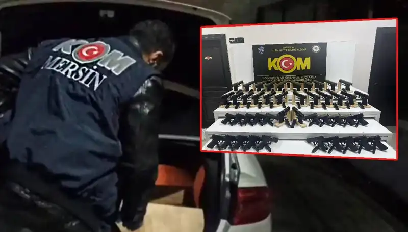 Mersin operasyonunda otomobil yerine silah deposu bulundu: Detaylar ortaya çıkıyor!