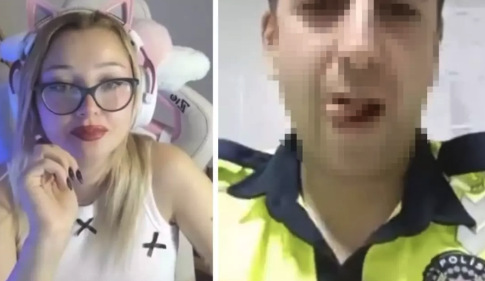 Görüntüleri infial yaratan polis memur açığa alındı