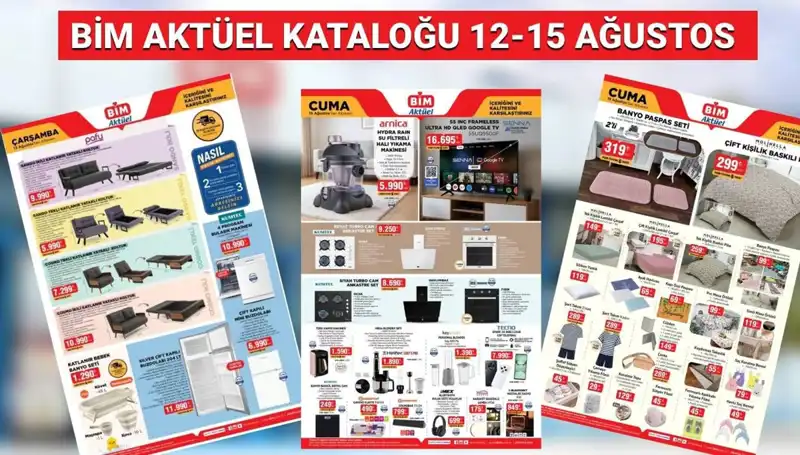 BİM 12-15 Ağustos 2025 Aktüel Kataloğu: Yeni Fırsatlar Yüzleri Güldürüyor!