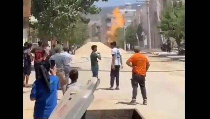 Kilis'te Doğalgaz Borusu Patladı: Acil Durum Ekipleri Olay Yerinde